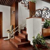 Silla Salvaescaleras Curva Doble Raíl Platinum Ergo