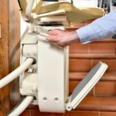 Silla Salvaescaleras Curva Doble Raíl Platinum Ergo