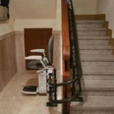 Silla Salvaescaleras Curva Doble Raíl Platinum Ergo