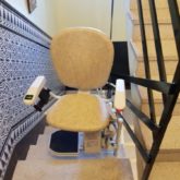 Silla Salvaescaleras Curva Doble Raíl Platinum Ergo