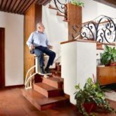 Silla Salvaescaleras Curva Doble Raíl Platinum Ergo