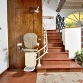 Silla Salvaescaleras Curva Doble Raíl Platinum Ergo