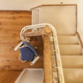 Silla Salvaescaleras Curva Doble Raíl Platinum Ergo