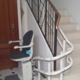 Silla Salvaescaleras Curva Doble-Raíl Handicare 2000 Exterior