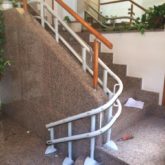 Silla Salvaescaleras Curva Doble-Raíl Handicare 2000 Exterior