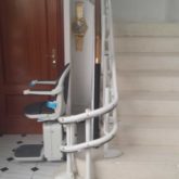 Silla Salvaescaleras Curva Doble-Raíl Handicare 2000 Exterior