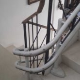 Silla Salvaescaleras Curva Doble-Raíl Handicare 2000 Exterior