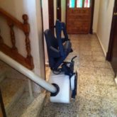 Silla Salvaescaleras Curva Mono-Raíl Handicare Freecurve