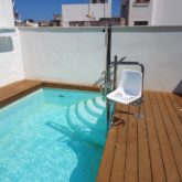 Grua de piscina Hotel Aristoy