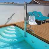 Grua de piscina Hotel Aristoy
